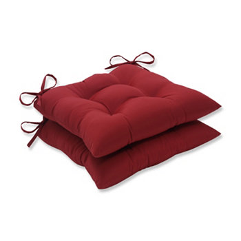Кованые подушки сиденья Pompeii Red, набор из 2 шт. Pillow Perfect