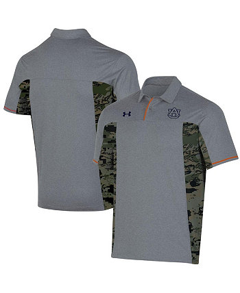 Мужская серая рубашка поло Auburn Tigers Freedom Under Armour