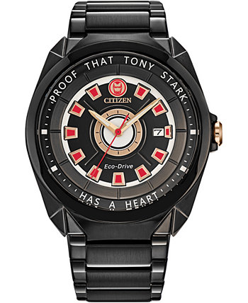Эко-драйв мужские часы-браслет из нержавеющей стали Tony Stark "I Love You 3000" 43 мм Citizen
