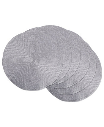 Металлические круглые тканые салфетки, набор из 6 шт. Design Imports