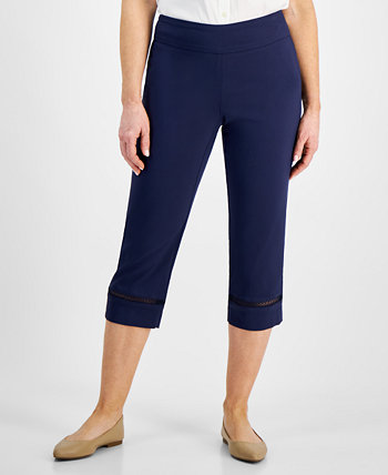 Petite Mid Rise Pull-On Capri Pants, Created for Macy's J&M Collection