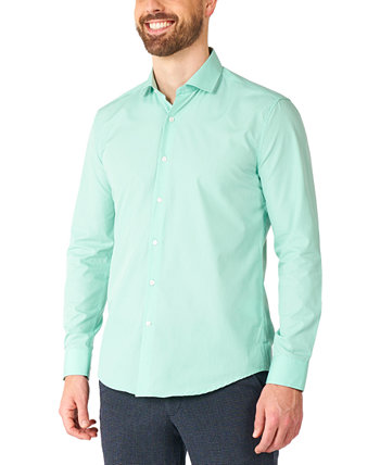 Мужская однотонная рубашка Magic Mint с длинными рукавами OppoSuits