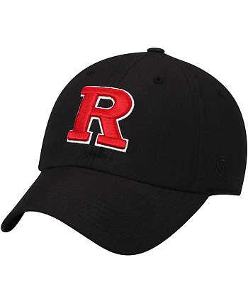 Мужская черная регулируемая шляпа с логотипом Rutgers Scarlet Knights Primary Top of the World