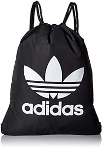 adidas Originals Originals Trefoil Sackpack, Black/White, One Size Adidas