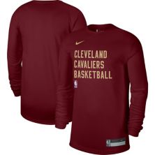 Футболка унисекс с длинными рукавами для тренировок на корте Nike Wine Cleveland Cavaliers 2023/24 Legend Nike