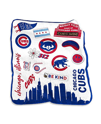 Плюшевое плед Native Raschel Chicago Cubs размером 50 x 60 дюймов Logo Brand