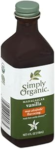 Simply Organic Vanilla Flavoring (non-alcoholic), Certified Organic, Vegan | 4 oz | Pack of 1 Simply Organic