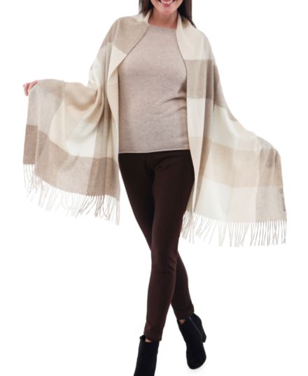 Checked Cashmere Shawl In2 by in Cashmere