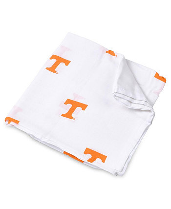 Infant White Tennessee Volunteers 47'' x 47'' Muslin Swaddle Blanket Three Little Anchors