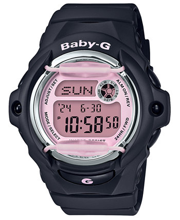 Женские цифровые часы с черным полимерным ремешком 42,6 мм G-Shock