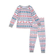 Men's Christmas Sleepwear Long Sleeve Tee With Pants Loungewear Family Pajama Sets Cheibear