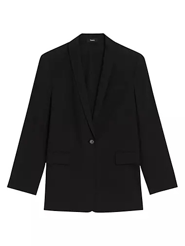 Rolled-Sleeve One-Button Blazer Theory