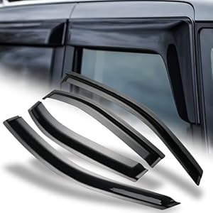 M-AUTO Outside Mount Window Visors Compatible with 06-10 Mercury Milan, Tape-On Rain Guards Shields, 4 PCs M-Auto