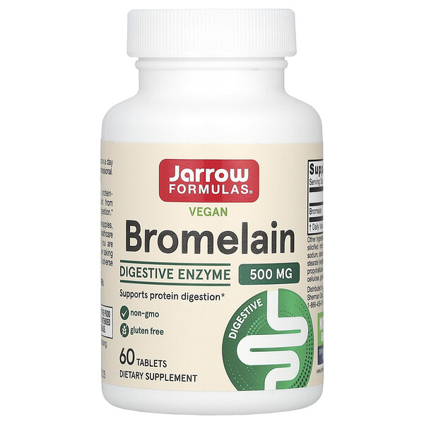 Веганский Бромелаин - 500 мг - 60 таблеток - Jarrow Formulas Jarrow Formulas