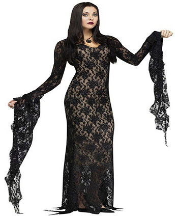 Buy Seasons Women's Lace Morticia Dress Costume BuySeasons