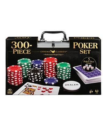 Professional 300-Piece Poker Set in Aluminum Carry Case, For Families and Kids Ages 8 and up Spin Master Toys & Games