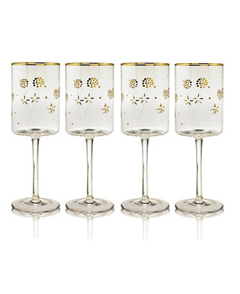 Универсальные бокалы для вина Plum Blossom, 10 унций, набор из 4 шт. Qualia Glass