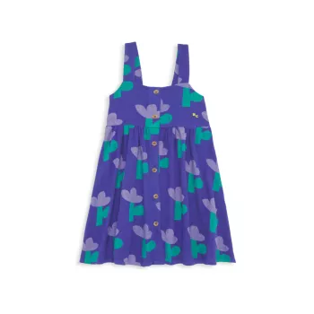 Маленькая девочка и усилитель; Платье на пуговицах для девочек с морским цветком BOBO