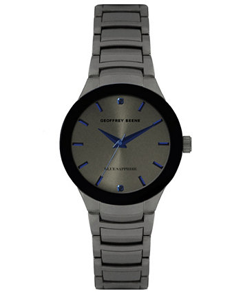 Подлинные часы-браслет с синим сапфировым циферблатом Geoffrey Beene