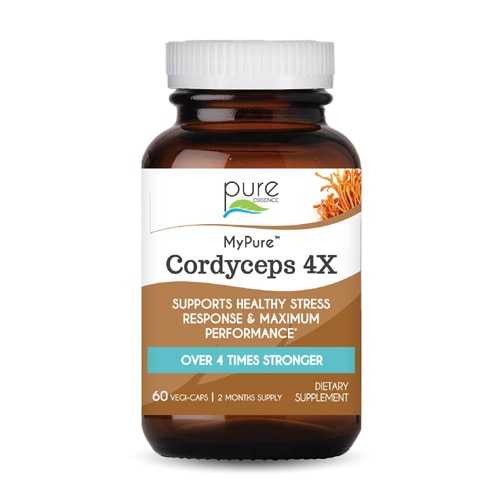 Pure Essence Labs Cordyceps 4X - 2300 мг - 60 растительных капсул Pure Essence