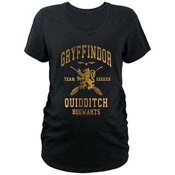 Maternity Harry Potter Hogwarts Gryffindor Quidditch Team Seeker Graphic Tee Harry Potter