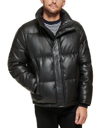 Мужская куртка-пуховик из искусственной кожи Calvin Klein