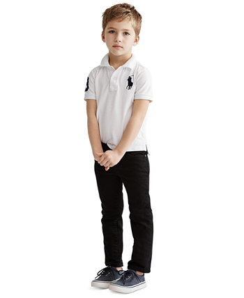 Хлопковая рубашка-поло для маленьких мальчиков Ralph Lauren