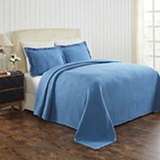 SUPERIOR Cascade Wave All-Season Matelassé Bedspread & Sham Set Superior