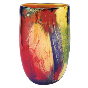 Овальная ваза огненной бури Badash Crystal