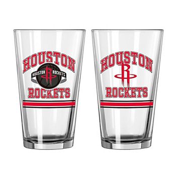 Houston Rockets 16oz. Pint Glass Two Pack Logo Brand