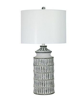 29-дюймовая настольная лампа из смолы с дизайнерским абажуром FANGIO LIGHTING