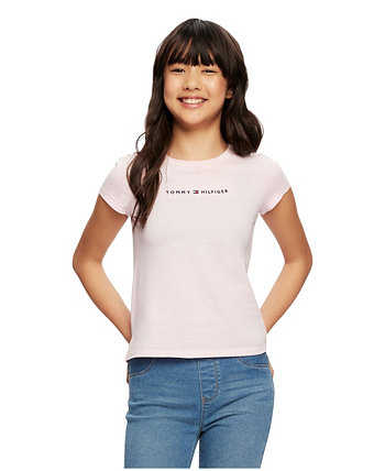 Классическая футболка с вышивкой для маленьких девочек Tommy Hilfiger