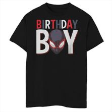 Boys 8-20 Marvel Spider-Man Miles Morales Birthday Boy Husky Tee Marvel