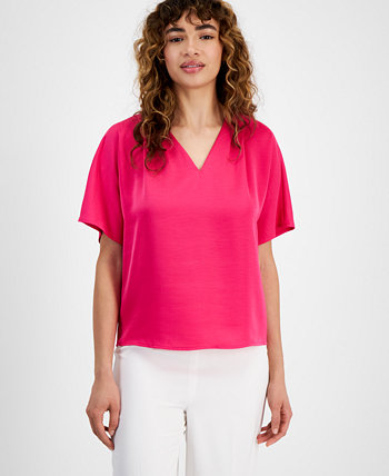 Women's V-Neck Dolman-Sleeve Top, Created for Macy's Bar III