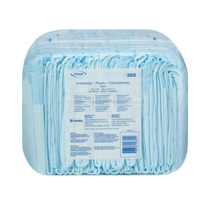 TENA Extra Underpad, Incontinence, Disposable, Light Absorbency, 23 in x 36 in, 150 Ct Tena