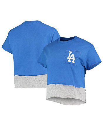 Женская укороченная футболка Royal Los Angeles Dodgers Refried Apparel