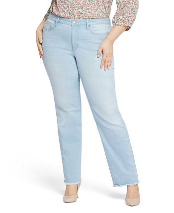 Свободные прямые джинсы больших размеров со средней посадкой NYDJ