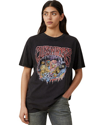 Женская футболка Oversized Guns N Roses COTTON ON