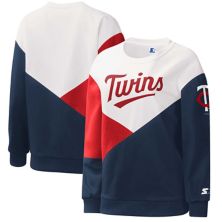 Женский стартовый белый/темно-синий пуловер с капюшоном Minnesota Twins, свитшот Starter