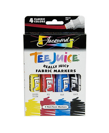 T-shirt Juice Fabric Marker Set, 4 Piece Jacquard