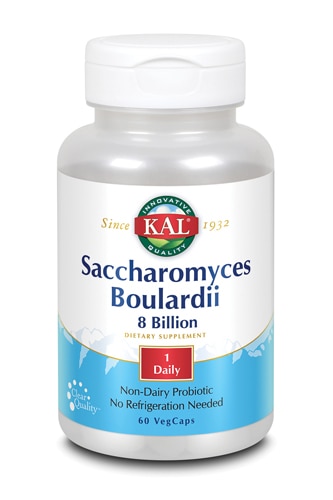 KAL Saccharomyces Boulardii — 8 миллиардов — 60 растительных капсул KAL