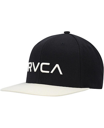 Мужская черно-белая шляпа Snapback из саржи II RVCA