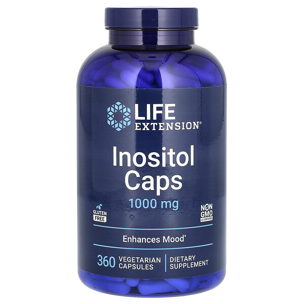 Инозитол - 1000 мг - 360 вегетарианских капсул - Life Extension Life Extension