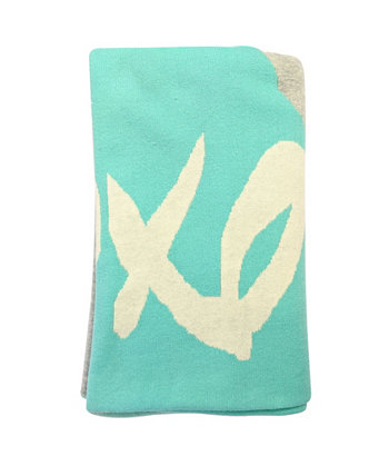 Одеяло трикотажное Xoxo из хлопка для мальчиков и девочек Earth Baby Outfitters