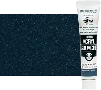 Turner Colour Works Acryl Gouache Artist Acrylic Paint - Single 20 ml Tube - Japanesque Black Blue Turner Colour Works