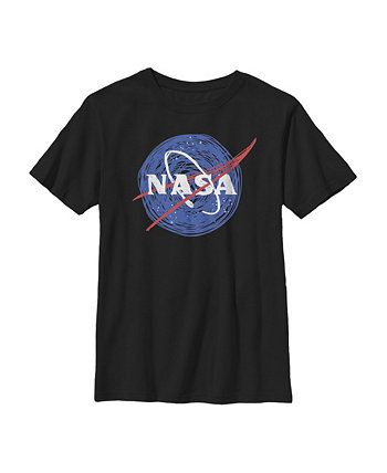 Boy's Cartoon Scrawl Logo  Child T-Shirt NASA