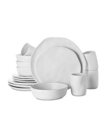 Набор столовой посуды Hekonda из 16 предметов, сервиз на 4 персоны Stone by Mercer Project