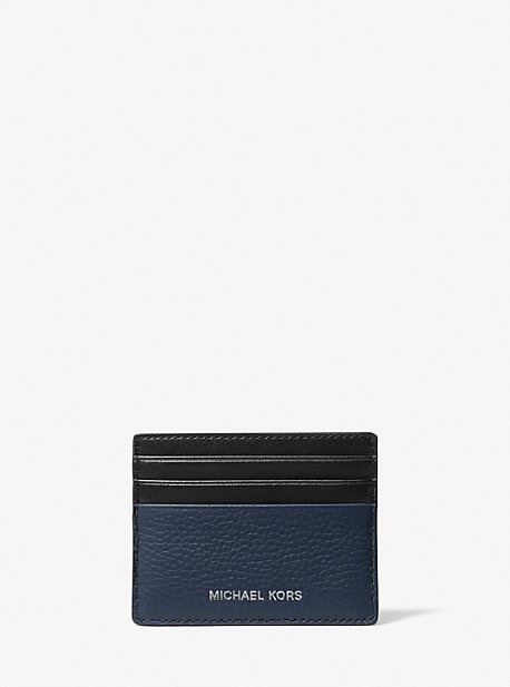Кожаный футляр для высоких карт Cooper из шагреневой кожи Michael Kors