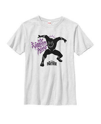 Детская футболка «Черная пантера» для мальчиков 2018 Warrior King Marvel