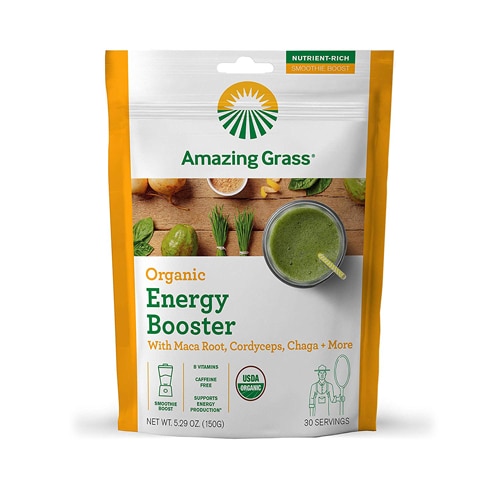 Органический энергетический усилитель смузи — 30 порций Amazing Grass